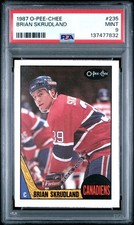 1987 O-PEE-CHEE #235 BRIAN SKRUDLAND RC ROOKIE PSA 9