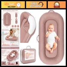Cozy Baby Lounger for Newborns 0-24 Months, Pink Infant Support Cushion  Bed
