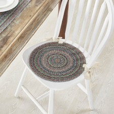 Multi Jute Chair Pad 15 inch Diameter VHC Brands