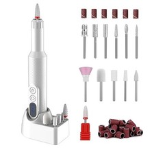 Portable Rechargable Cordless Electric Nail Drill File Manicure Pedicure