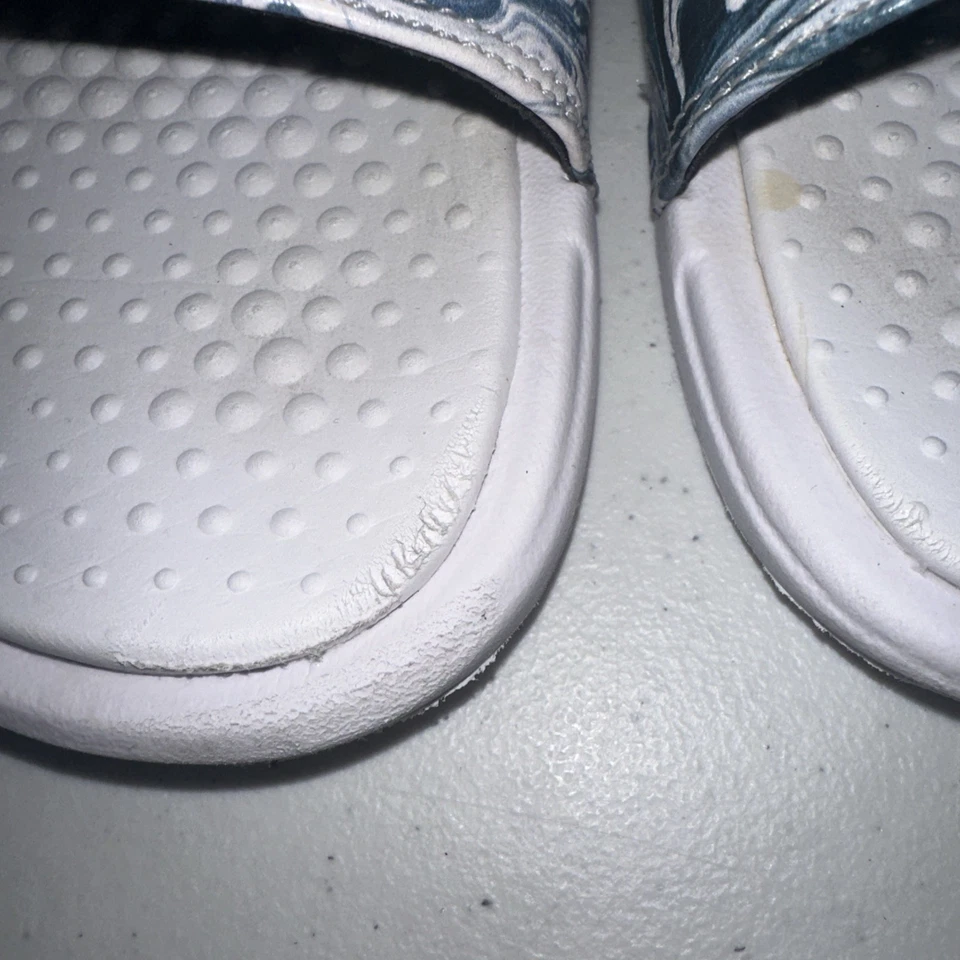 Nike Bennassi Duo Ultra Slide para mujer talla 9 blanco/azul Foto 4 de 4