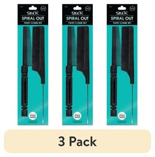 (3 pack) Twist Comb/Rat Tail Comb Set