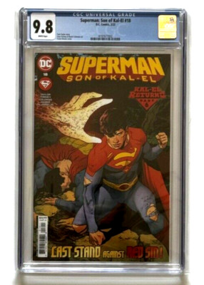 SUPERMAN SON OF KAL EL 18 CGC 9 8 NM MT Cover A Travis Moore Cover EBay superman-son-of-kal-el-18-cgc-9-8-nm-mt-cover-a-travis-moore-cover-ebay
