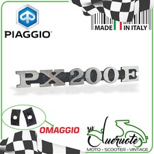 TARGHETTA LATERALE COFANO SCRITTA STEMMA FREGIO PX200E VESPA PX 200 1982-1984