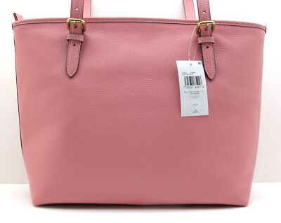 Authentic COACH Taylor Tote Shoulder Bag Pebbled Leather Bubble