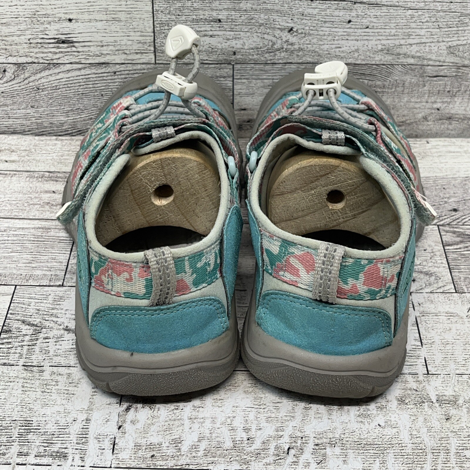 Sandali acqua escursionistici Keen Newport H2 per bambine rosa blu 3 M impermeabili