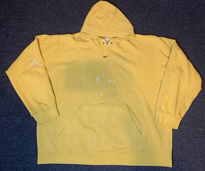 nike yellow swoosh hoodie