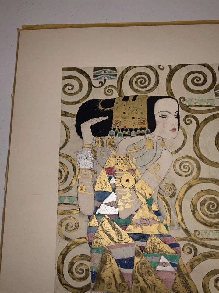 Gustav Klimt Expectation Bellas Artes Litografía Editorial Galería Vals Salzburgo Austria Foto 3 de 4