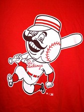 Cincinnati Reds Red Stockings Shirt Fanatics Size M Long Sleeves NWT