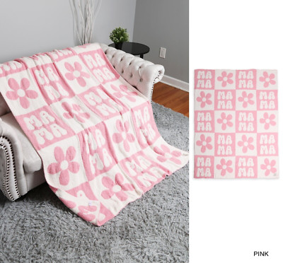 ComfyLuxe Checkered, Floral, & Mama Pattern Throw Blanket