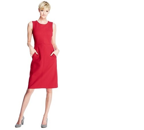 Sleeveless Ponte Sheath Dress 