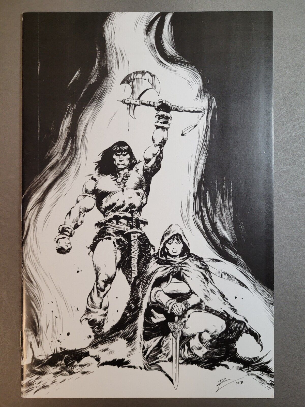 Conan The Barbarian Vol 5 #2 Cover G Incentive Roberto De La Torre B&W - NM