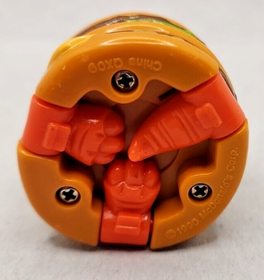 Vtg 1990 McDonald's Transforming Dino Big Mac Burger Happy Meal