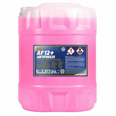 20 Liters Mannol Antifreeze AF12 + Antifreeze Ready Blend Red 40°C)