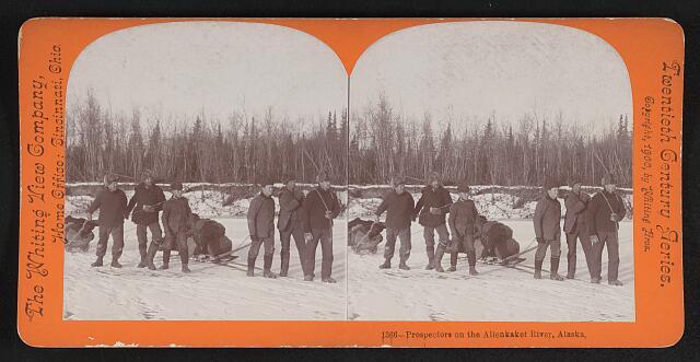 Prospectors on the Allenkaket River Alaska c1900 Old Photo