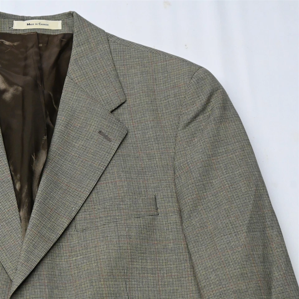 Blazer Traje Chaqueta Abrigo Deportivo De Colección Chaps Ralph Lauren 42R Marrón Cuadros Para Hombre Foto 2 de 4