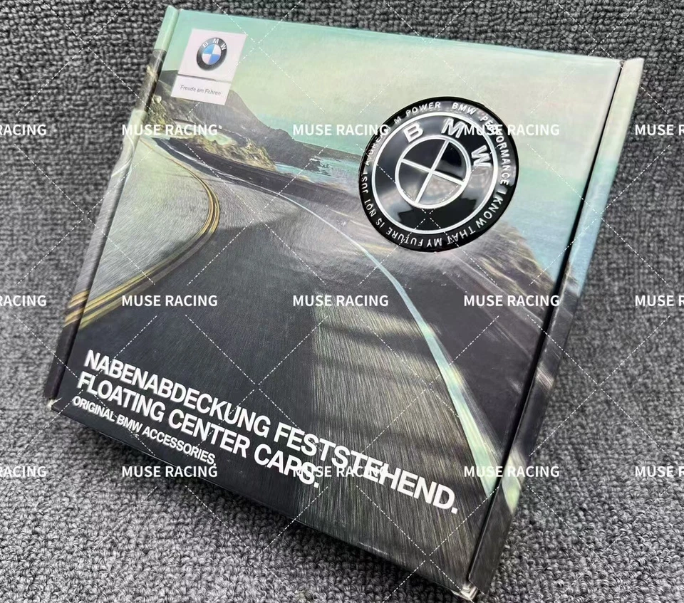 Tapacubos central de rueda de aleación flotante negra M Performance Competition 56 mm 68 mm Foto 3 de 3