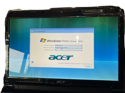 Acer Aspire One ZA3 Multi in 1 Card Laptop 250GB DDR2 Windows Vista Original Box - Picture 4 of 10