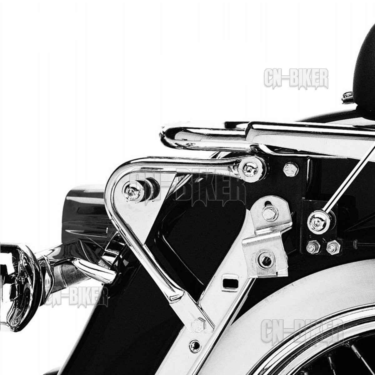 Fit 97-08 Harley Detachable Two-Up Tour Pack Mount