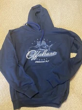 Paradise Found Offshore Hoodie Wildwood NJ  Sweatshirt Adult M Navy Blue