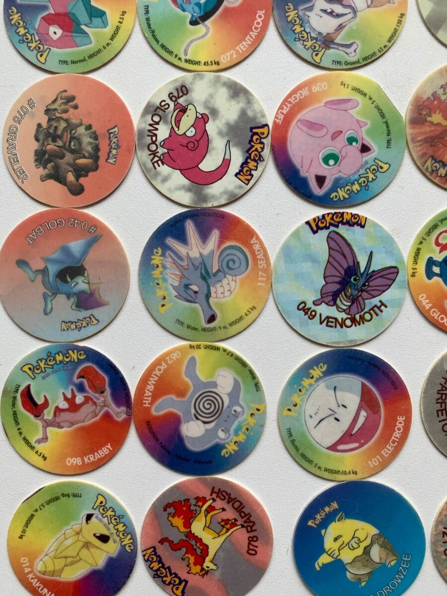 TAZOS POKEMON 4 SINNOH Complete Set 109/109 PERU 2019 Taps Pogs Flips