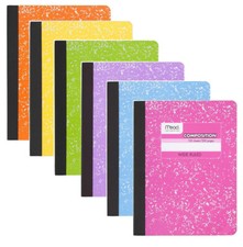 7 Staples Composition Notebook, Wide College Ruled, 9-3/4" x 7-1/2"