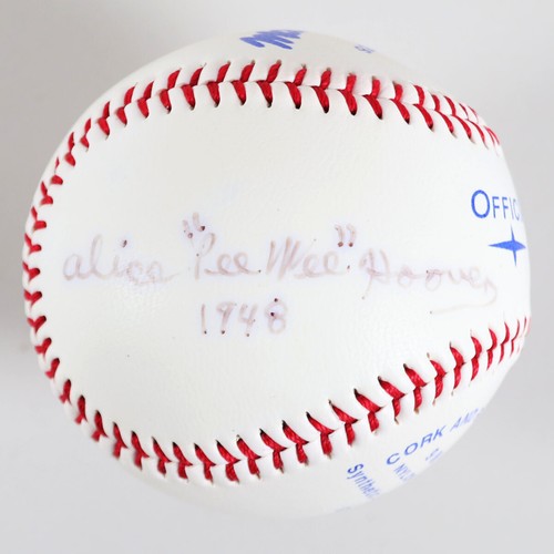 Alice Hoover Signed Baseball Fort Wayne Daisies COA JSA eBay