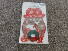 NEW SET OF 3 CHRISTMAS HOLIDAY IRON-ON APPLIQUES JOY DEER MITTENS BY CREATE IT