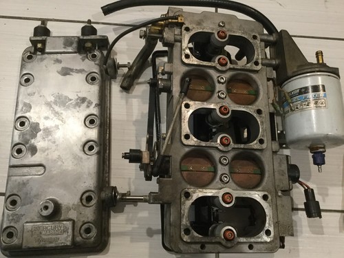 1997 Mercury 150HP THROTTLE BODY 827693 3, 827692 2, FUEL RAIL 827699 21, 18715 - 第 7/8 張圖片
