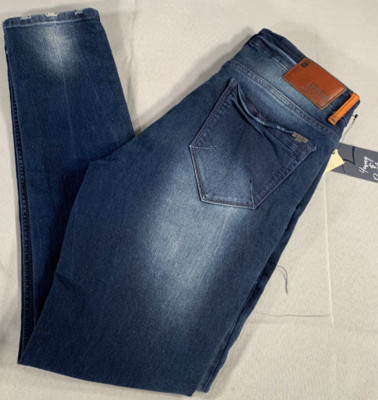 Spykar Super Skinny Jeans Men 34x30 Low Waist Dark Wash Stretch Denim NEW Tags