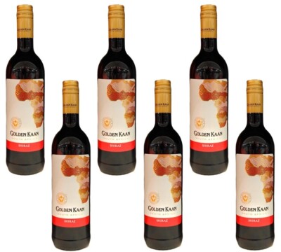 6x Golden Kaan  Shiraz Rotwein trocken - 0,75 L