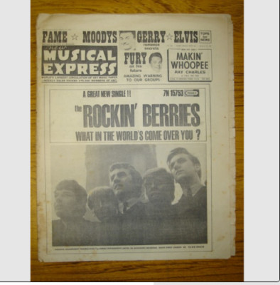 NME 1965 JAN 15 BERRIES ELVIS PRESLEY GERRY PACEMAKERS