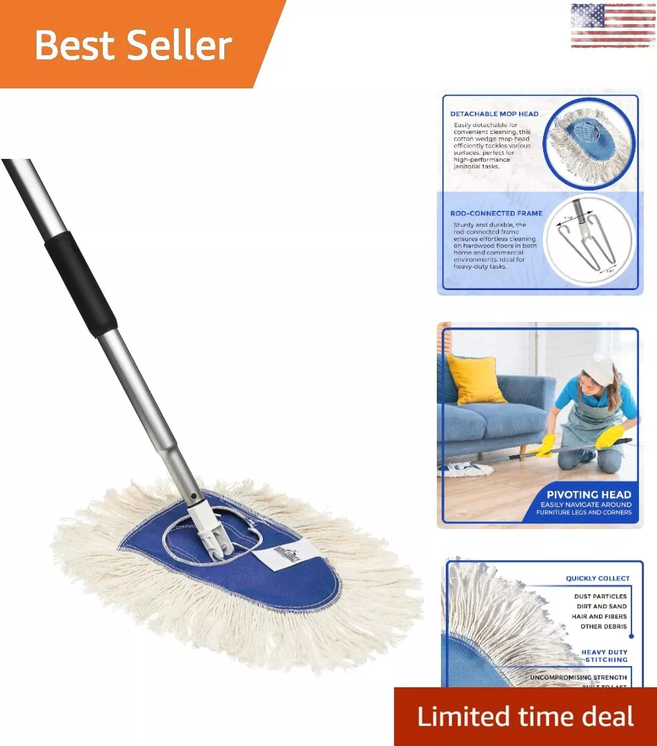 Heavy Duty Multipurpose Cotton Wedge Dust Mop Head High