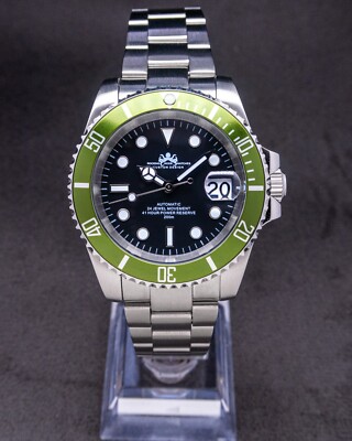 40mm Vintage Green Sapphire Crystal, Seiko NH35 Movement, 200m WR