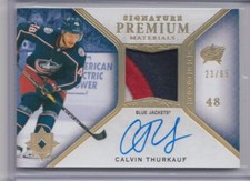 2020-21 UD Ultimate Collection Rookie Signature Premium Materials Calvin