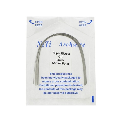 100 piezas de alambre dental Ortho Niti arco súper elástico forma natural redondo rectangular - Imagen 19 de 81