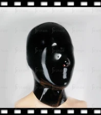 Latex Hood Mask Face Cover Only Nose Hole BDSM Unqiue Cool Customize 0.4mm A74