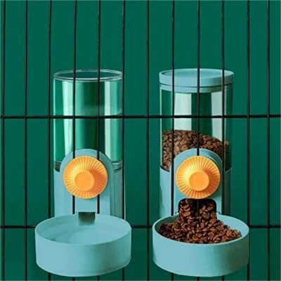 Aquarius CiCi Dog Cage Automatic Feeder Set, Food & Water Dispenser Hanging Bowl