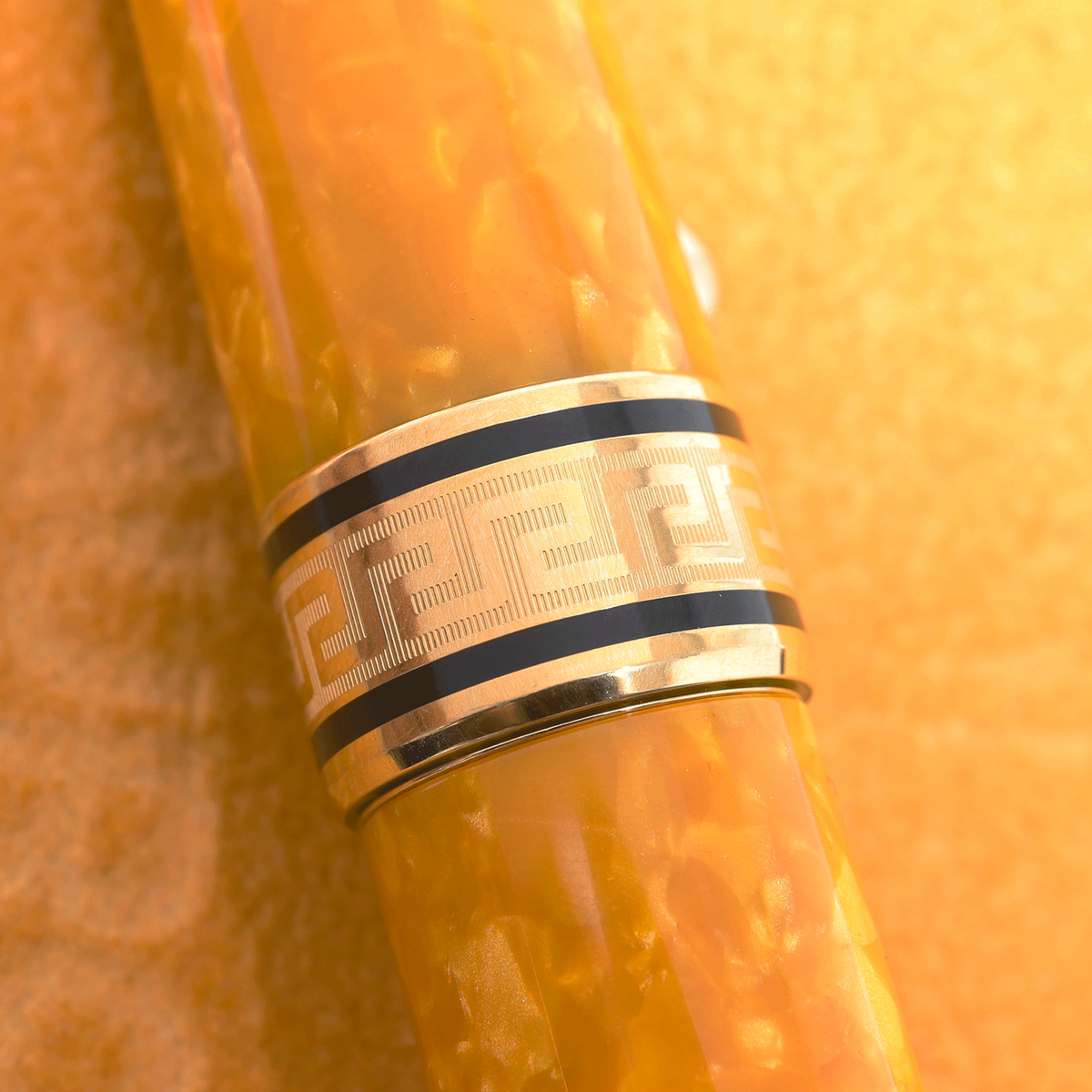 Aurora Aurea Minima Auroloide Orange Fountain Pen 18Kt Solid Gold
