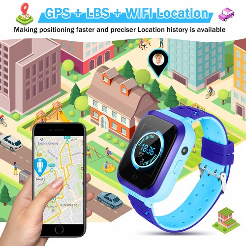 Montre intelligente 4G enfants téléphone appel SOS chat vocal anti-perte pour garçons filles école T5 - Photo 9 sur 28