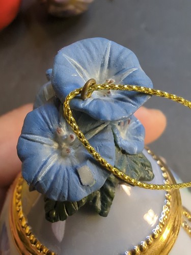 Vintage Delphinium Garden Bradford Hummingbird Porcelain Please Read Description - Picture 15 of 19