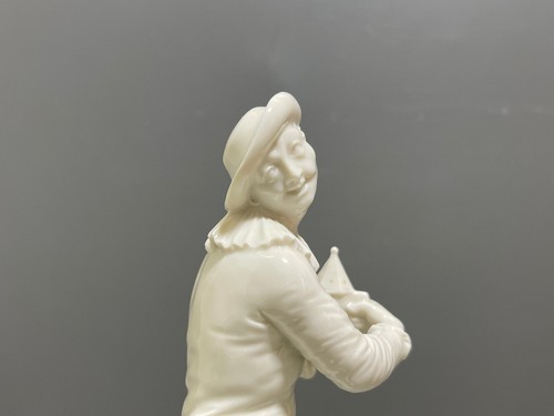 Nymphenburg Figur Pierrot mit Laterne Weiss Modell 54 Bustelli 1.Wahl H:20,7cm - Bild 12 von 23