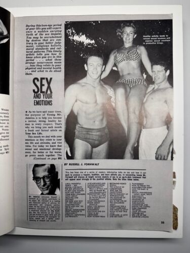 Young Mr. America Bodybuilding Magazine - NOVEMBER & OCTOBER 1964 - LARRY SCOTT - Picture 5 of 6