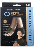 NEW Copper Compression CCBUS/BS3 Copper Infused SMALL/MEDIUM Bunion Cushion