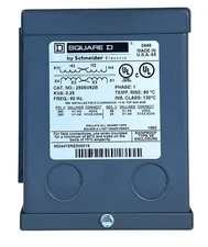 Square D 250SV82B Transformer 0.25 KVA 60Hz Single Phase By Schneider Electric