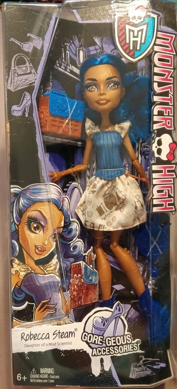 Monster High Robecca Steam 11in Articulated Doll + Acc Boxed MPN CKD08