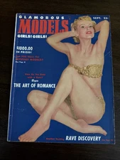 Glamorous Models Pin Up  Magazine VAMPIRA Maila Nurmi Cover September 1950 RARE