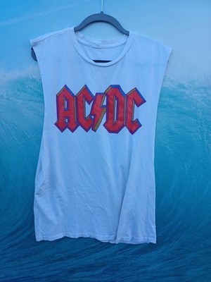 Madeworn AC/DC Distressed Retro Tanktop Size XXL Highway To Hell 1969 #0713