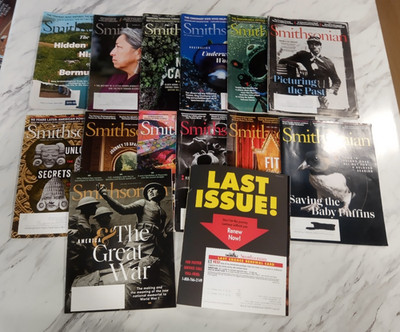 Smithsonian 14 Magazine Lot - Issues From 2022, 2023, & 2024