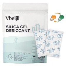 5 Gram (100 Pack) Color-Indicating Silica Gel Packets, Premium Food Grade Des...